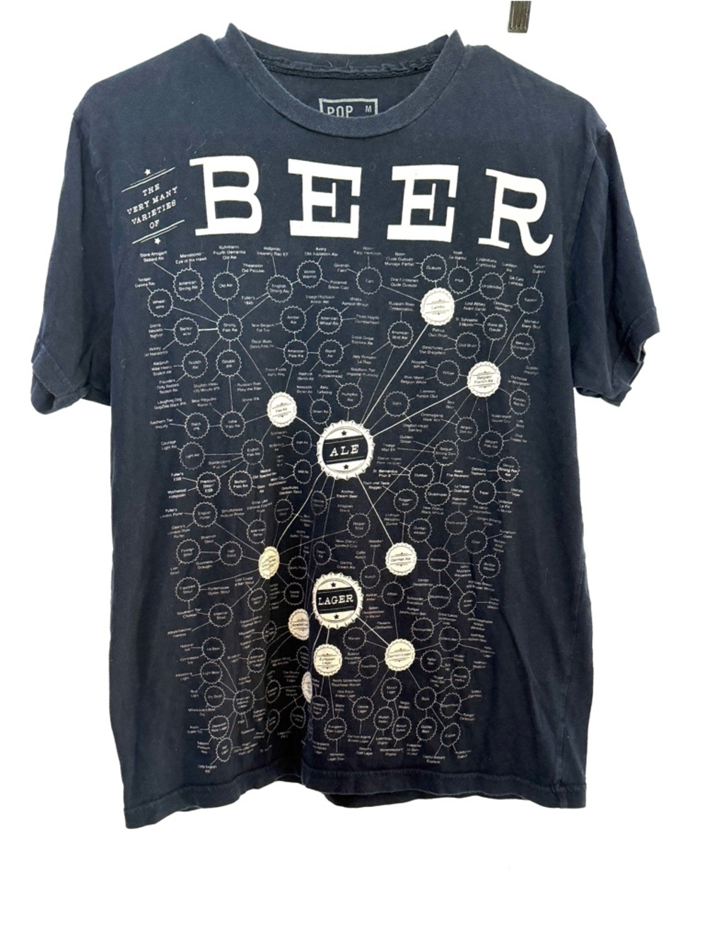 Varieties of Beer Blue Graphic Tee,   Size M